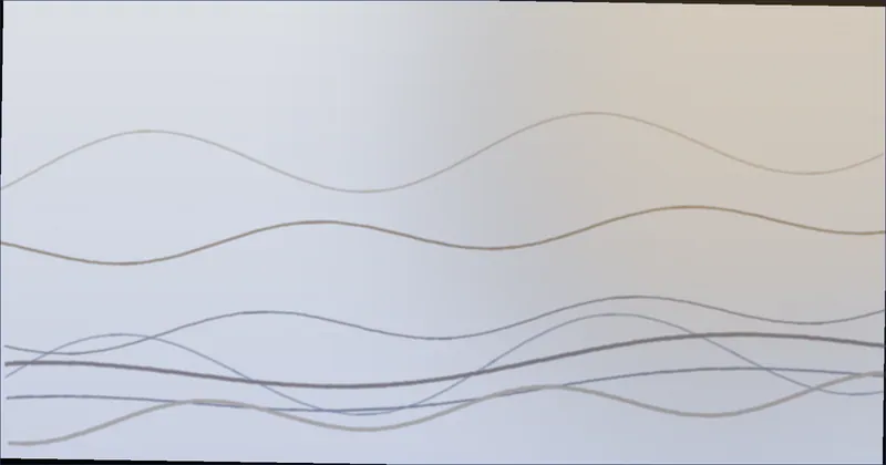 Smart thermostat mounted on a hallway wall